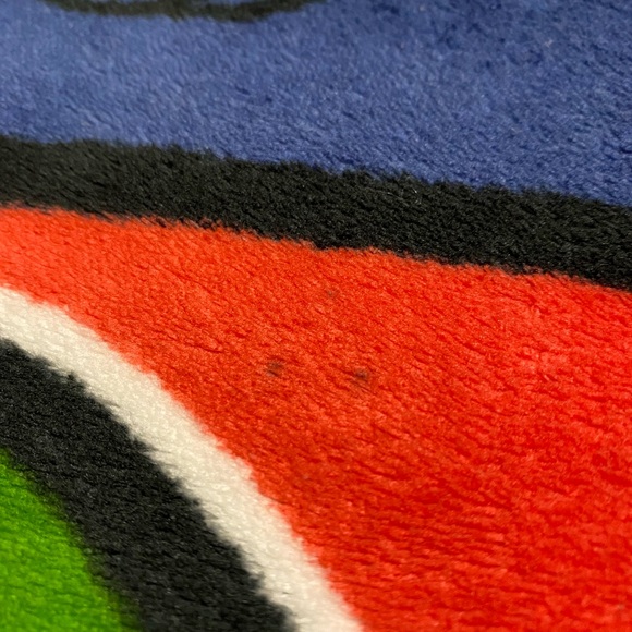 Nintendo Super Mario Blanket Fleece Throw 2010 Goomba Luigi Mushroom 50X60 - Picture 10 of 15